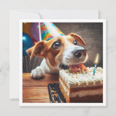 Jack Russell Terrier card, Jack Russell Terrier Einladung (Vorderseite)