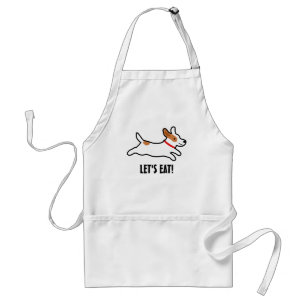 Jack Russell Terrier Cartoon-Hund mit individuelle Schürze