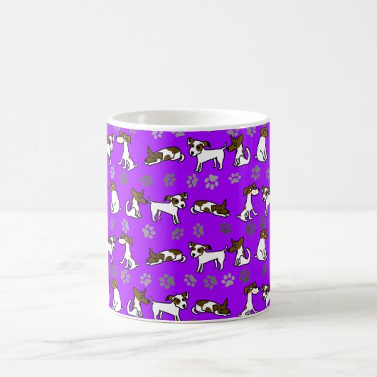 Jack Russell Terrier Cartoon Tasse (Mittel)