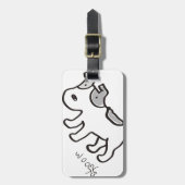 Jack-Russell-Terrier Chiro Gepäckanhänger (Vorderseite vertikal)