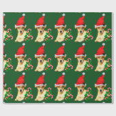 Jack Russell Terrier Christmas Geschenkpapier (Flach)