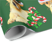 Jack Russell Terrier Christmas Geschenkpapier (Rolleneckpunkt)