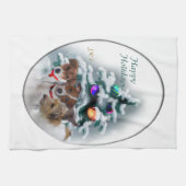 Jack Russell Terrier Christmas Handtuch (Horizontal)