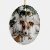 Jack Russell Terrier Christmas Keramik Ornament (Rechts)