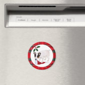 Jack Russell Terrier Christmas Magnet (In Situ (Geschirrspüler))