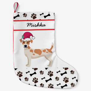 Jack Russell Terrier Christmas, Name des benutzerd Kleiner Weihnachtsstrumpf