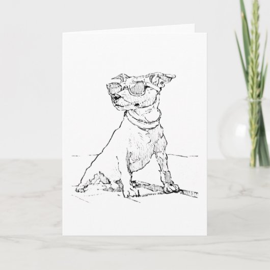 Jack Russell Terrier Dankeskarte (Vorderseite)