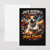 Jack Russell Terrier Dankeskarte (Vorne/Hinten)