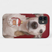 Jack-Russell-Terrier, der Weihnachtsverzierung Case-Mate iPhone Hülle (Rückseite (Horizontal))