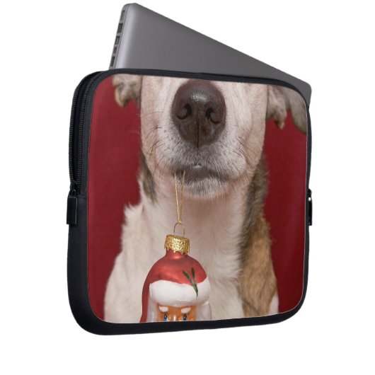 Jack-Russell-Terrier, der Weihnachtsverzierung Laptopschutzhülle (Vorne Rechts)