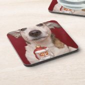Jack-Russell-Terrier, der Weihnachtsverzierung Untersetzer (Linke Seite)