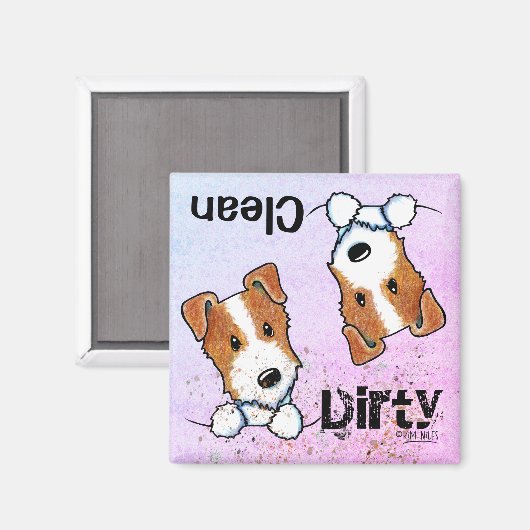 Jack Russell Terrier Dishwasher Magnet (Vorderseite/Rückseite)