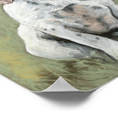 Jack Russell Terrier Dog Art Print Poster (Ecke)