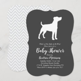 Jack Russell Terrier Dog Baby Shower Einladung