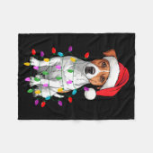 Jack Russell Terrier Dog Christmas Sweater Xmas Pe Fleecedecke (Vorderseite (Horizontal))