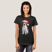 Jack Russell Terrier Dog Christmas Sweater Xmas Pe T-Shirt (Vorne ganz)