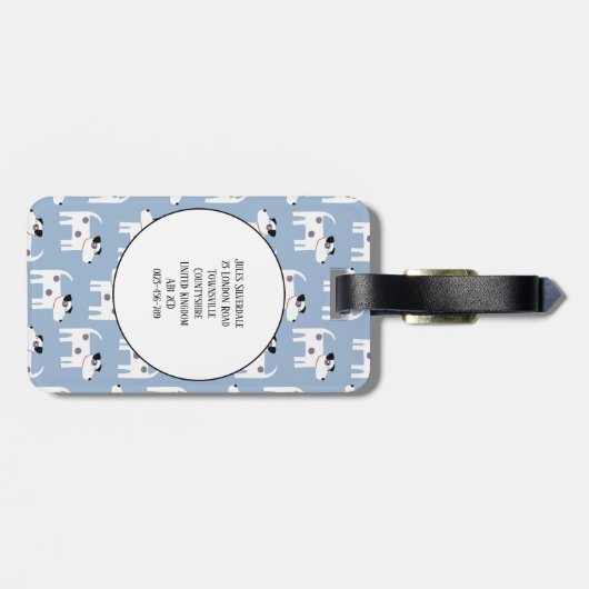 Jack Russell Terrier Dog Custom Gepäckanhänger (Rückseite horizontal)