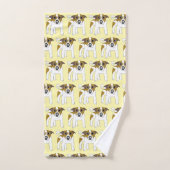 Jack Russell Terrier Dog Design Badhandtuch Set (Handtuch)