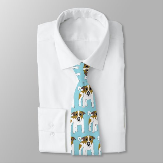 Jack Russell Terrier Dog Design Krawatte (Gebunden)
