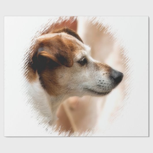 JACK RUSSELL TERRIER DOG GESCHENKPAPIER (Flach)