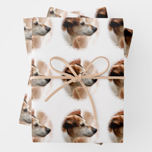 JACK RUSSELL TERRIER DOG GESCHENKPAPIER SET (Beispiel)