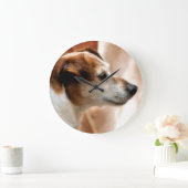 JACK RUSSELL TERRIER DOG GROßE WANDUHR (Zuhause)