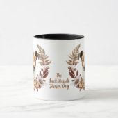 Jack Russell Terrier Dog Herbstreath Tasse (Zentrum)