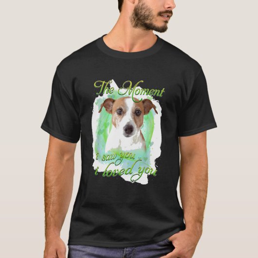 Jack Russell Terrier Dog I Love You T-Shirt (Vorderseite)