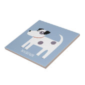 Jack Russell Terrier Dog Individuelle Name Fliese (Seite)