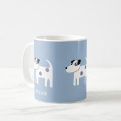 Jack Russell Terrier Dog Individuelle Name Kaffeetasse (Vorderseite Links)