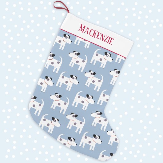 Jack Russell Terrier Dog Individuelle Name Kleiner Weihnachtsstrumpf