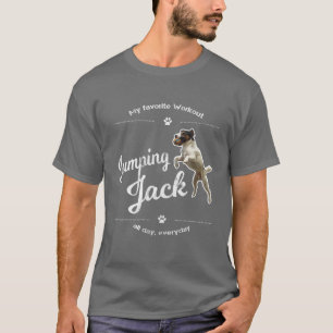 Jack Russell Terrier Dog Jumping Jack T-Shirt Funn