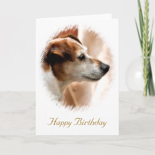 JACK RUSSELL TERRIER DOG KARTE (Vorderseite)