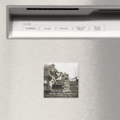 Jack RUSSELL TERRIER DOG MAN LIEBE FOTO 1890 Magnet (In Situ (Geschirrspüler))