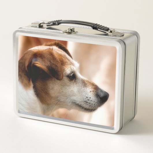 JACK RUSSELL TERRIER DOG METALL LUNCH BOX (Vorderseite)