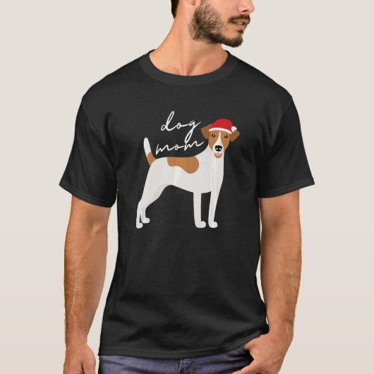 Jack Russell Terrier Dog Mom Christmas T-Shirt (Vorderseite)