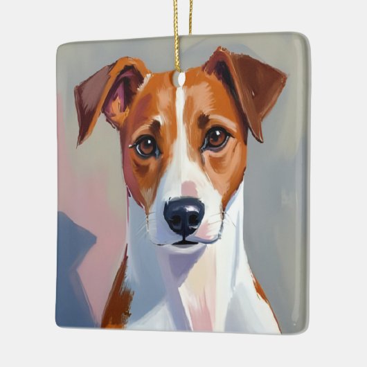 Jack Russell Terrier | Dog Painting Pet Keramikornament (Links)
