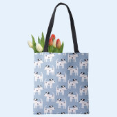 Jack Russell Terrier Dog Pattern Blau Tasche