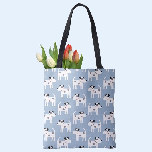 Jack Russell Terrier Dog Pattern Blau Tasche