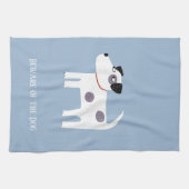 Jack Russell Terrier Dog Personalisiert Geschirrtuch (Horizontal)