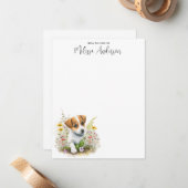 Jack Russell Terrier Dog Personalisiert Niedlich P Mitteilungskarte (Vorderseite/Rückseite Beispiel)