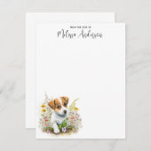 Jack Russell Terrier Dog Personalisiert Niedlich P Mitteilungskarte (Vorne/Hinten)