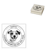 Jack Russell Terrier Dog Pet Foto Runde Gummistempel (Stempel)