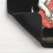 Jack Russell Terrier Dog Playing Guitar Rocker Gui Mousepad (Ecke)