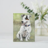 Jack Russell Terrier Dog Postkarte (Stehend Vorderseite)