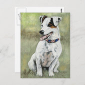 Jack Russell Terrier Dog Postkarte (Vorne/Hinten)
