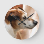 JACK RUSSELL TERRIER DOG RUNDE WANDUHR (Vorderseite)
