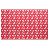 Jack Russell Terrier Dog Silhouette Pet Red Stoff (Fat Quarter (45,7 x 55,9 cm))
