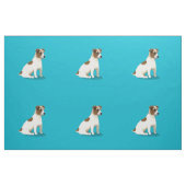 Jack Russell Terrier Dog Sitzen Stoff (Fat Quarter (45,7 x 55,9 cm))
