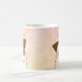 Jack Russell Terrier dog w head neigt personalisie Kaffeetasse (Mittel)